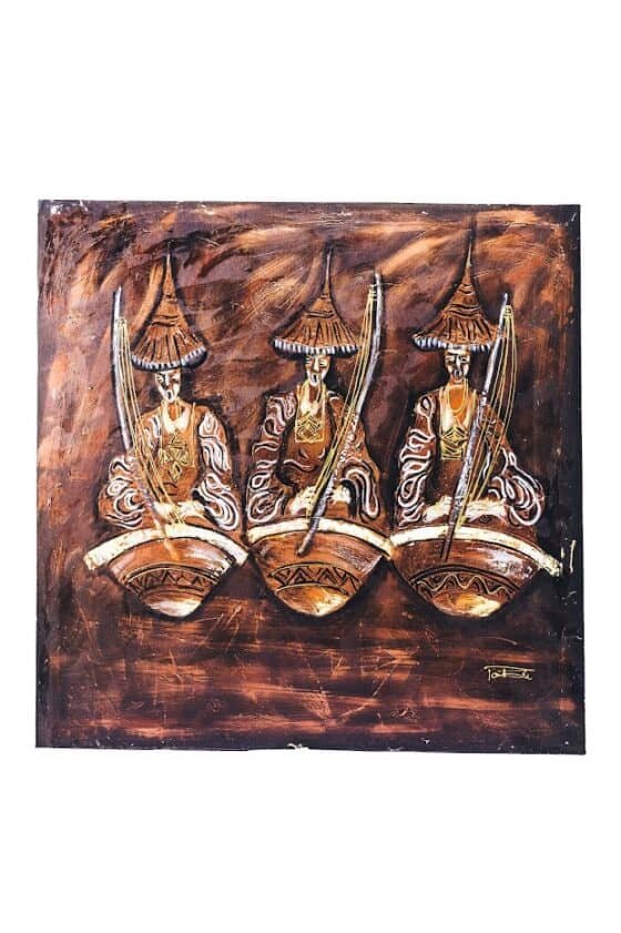 Brown 3 Men Painting - Image 1