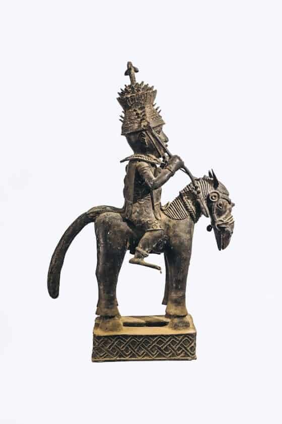 Man With Horse Sculpture - Image 2