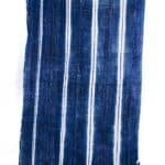 Fade Dark Blue White Fabric