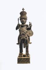 Man With Horse Sculpture