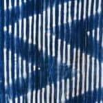 Zigzag White Blue Fabric