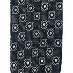 White Designed Black Fabric