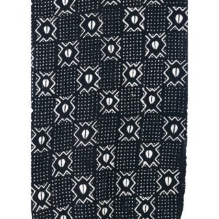 White Designed Black Fabric